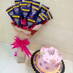 Butterfly 🦋 Cake With Dairy Milks